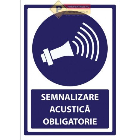 Indicatoare pentru semnalizare acustica