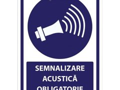 Indicatoare pentru semnalizare acustica